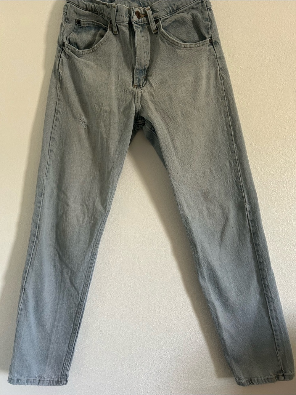 Wrangler Light Gray Slim Straight Men's Jeans